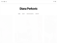 Tablet Screenshot of dianaperkovic.com